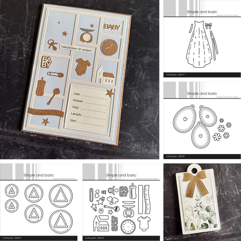 Baby Clothing Icon - Doopjurk Baby Icoon Craft Metalen Stansmessen