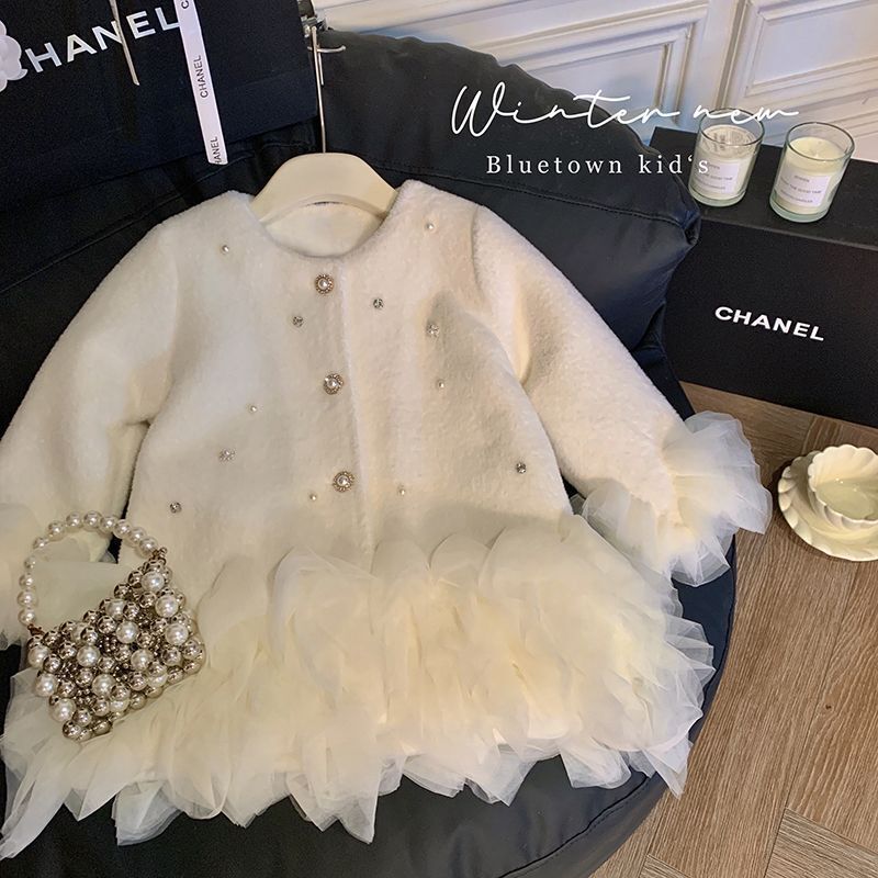 Baby Clothing Winter - Harige prinsessenmeshjas voor meisjes Herfst en