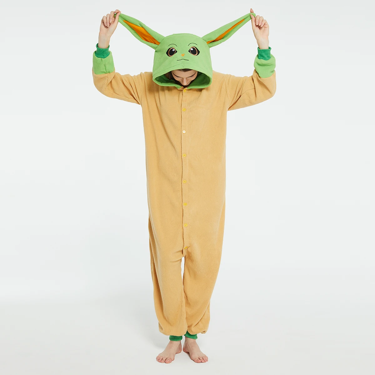 Baby Clothing Onesies - Volwassenen Yoda Baby Grogu Onesies Halloween