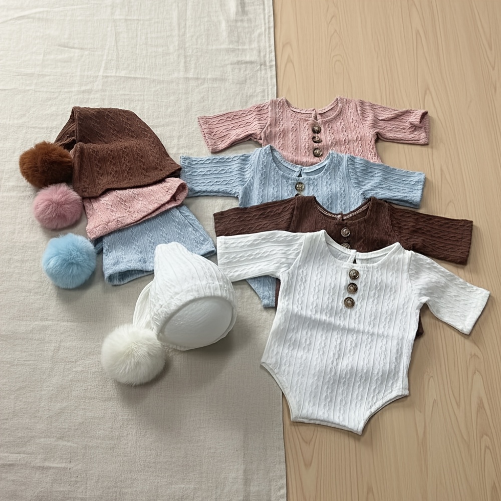 Baby Clothing Onesies - Pasgeboren fotografie rekwisieten Romper lange staart