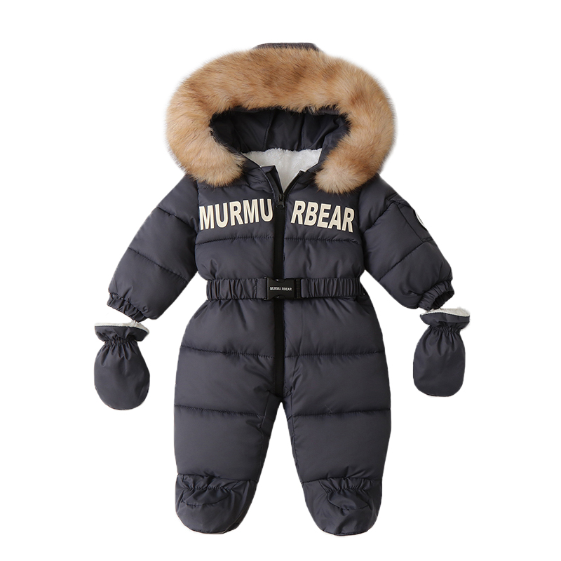 Baby Clothing Winter - Winter Pasgeboren Baby Jumpsuit Dikker Baby