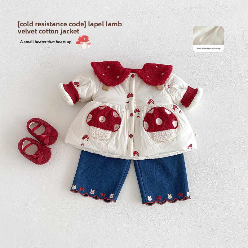 Baby Clothing Winter - Westerse nieuwjaarskleding voor meisjes 2025, nieuwe